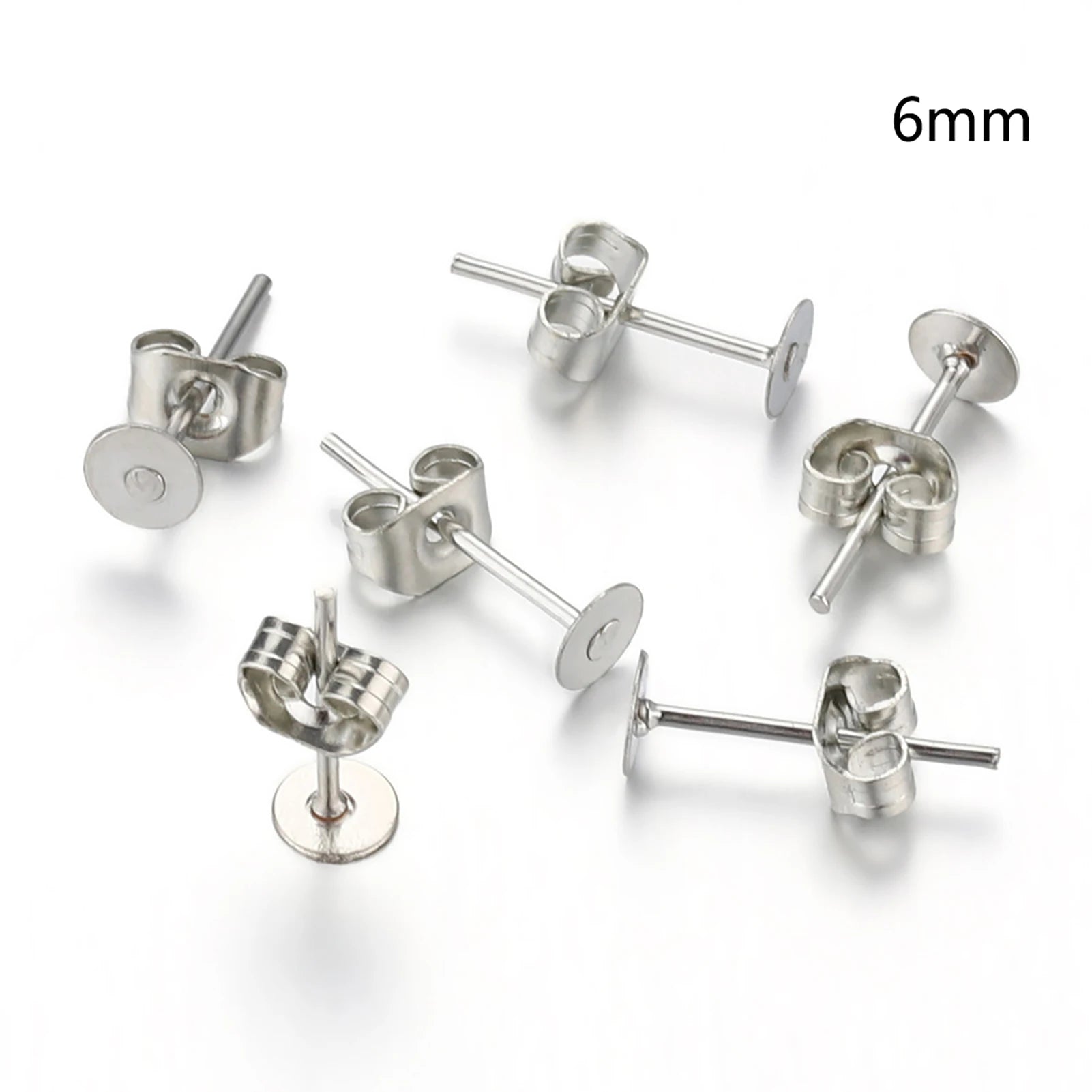 Blank Post Earring Studs with Backs – DIY Jewelry Making Supplies
