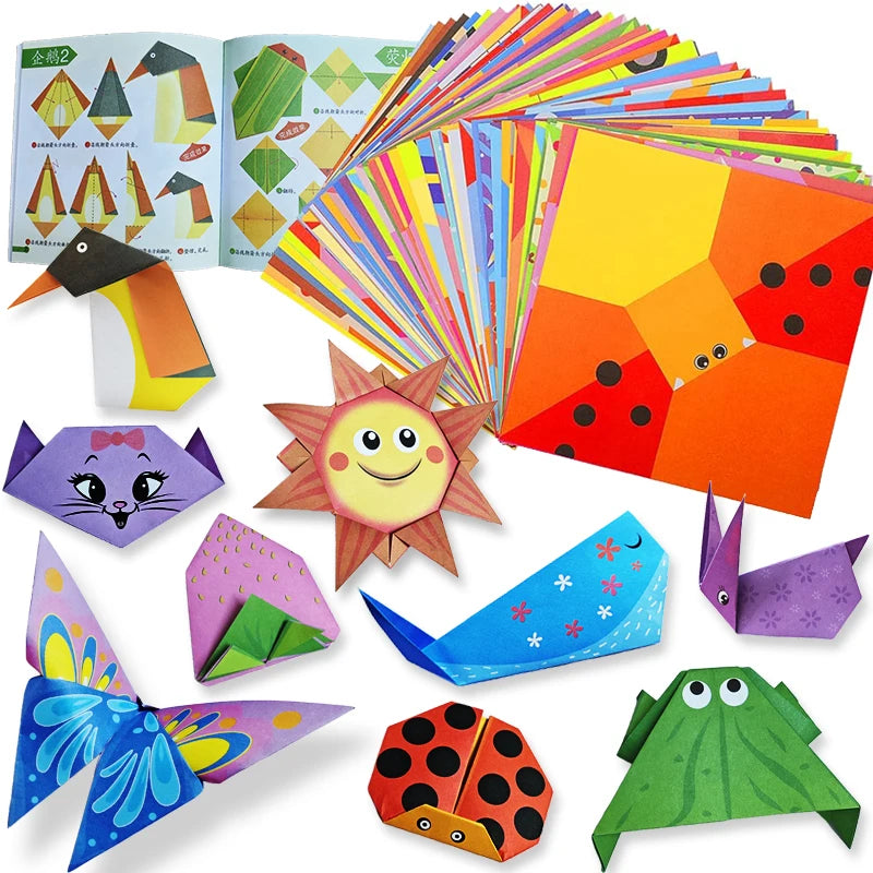 Origami Paper Kit - 96 Sheets with Instruction Booklet