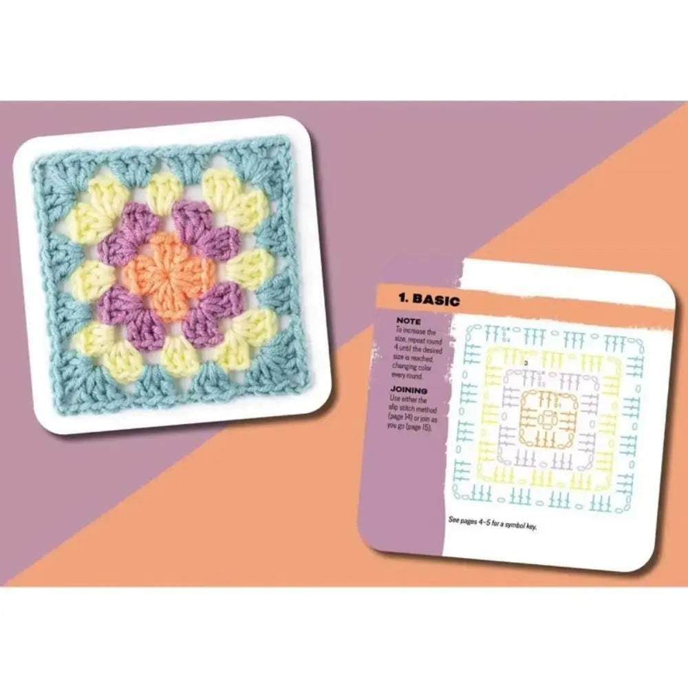 Granny Square Knitting Pattern Card Deck – DIY Mix & Match Set