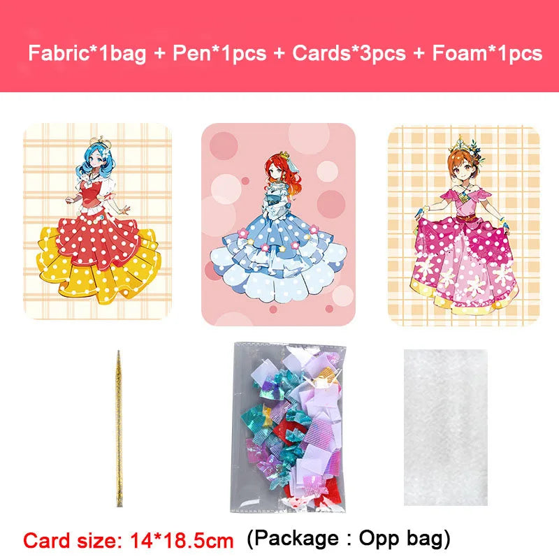 Fabric Art Frenzy Dress-Up Craft Kit – DIY Animal & Princess Toys for Girls