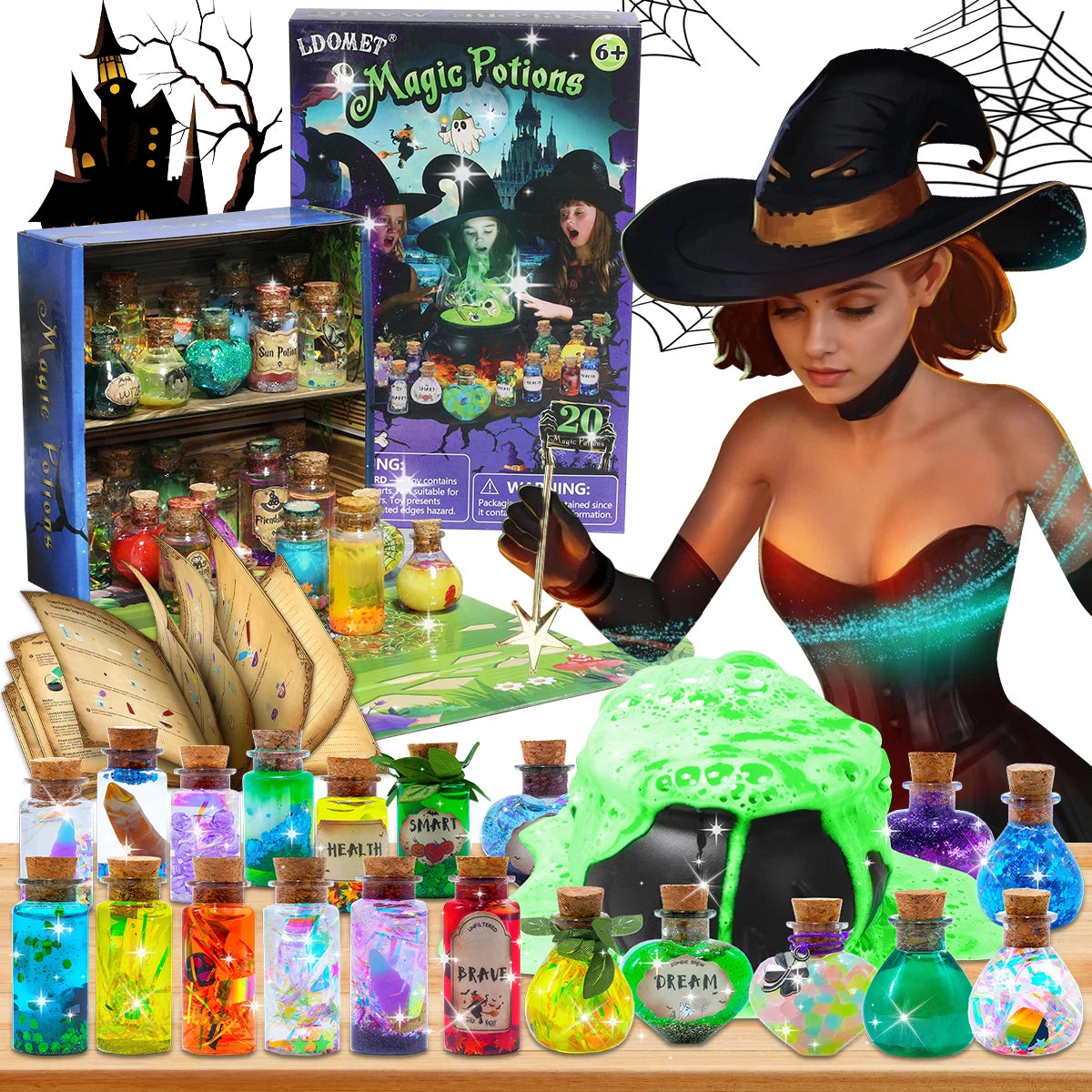 DIY Fairy & Witch Potions Kit – Magical Color-Changing Science Craft for Kids