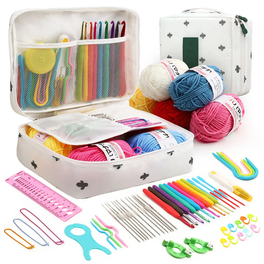 59Pcs Beginner Crochet Kit with Storage Bag