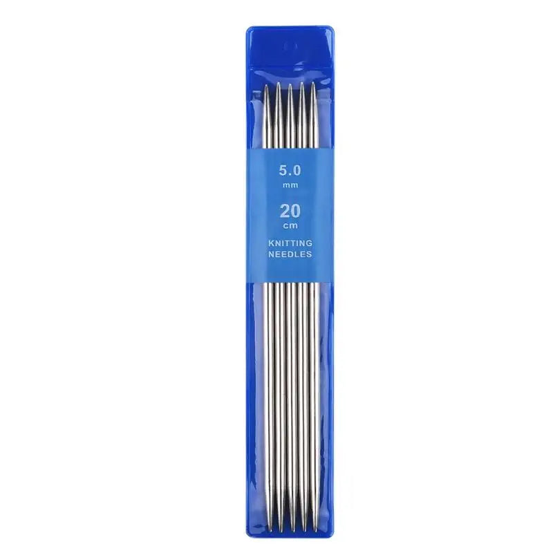 35cm Stainless Steel Knitting Needle Set – Sizes 2–10mm