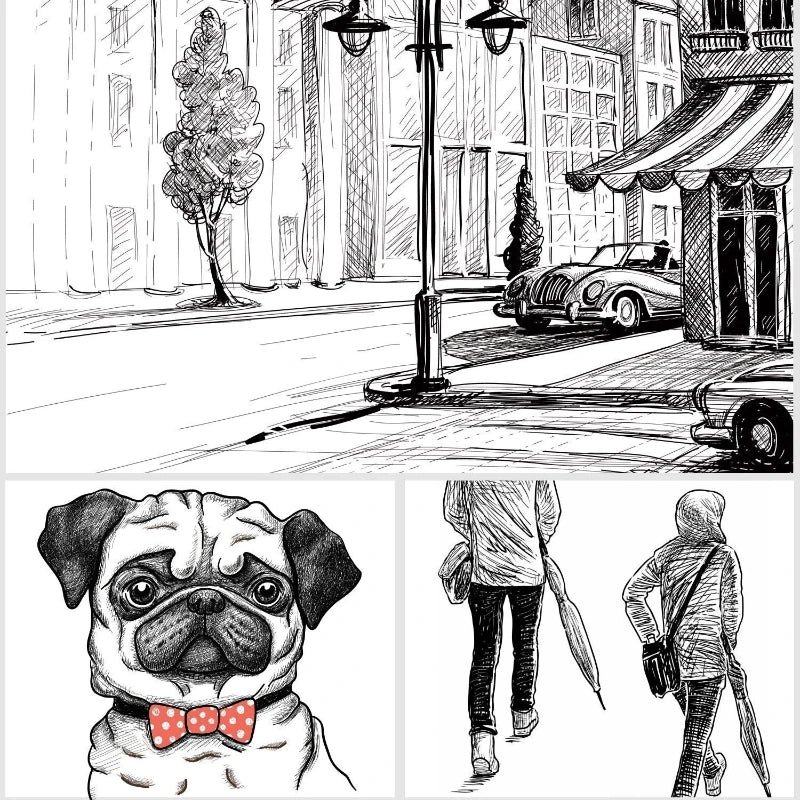 Micron Pigment Liner Pen Set – Fine Line & Brush Markers for Art & Manga