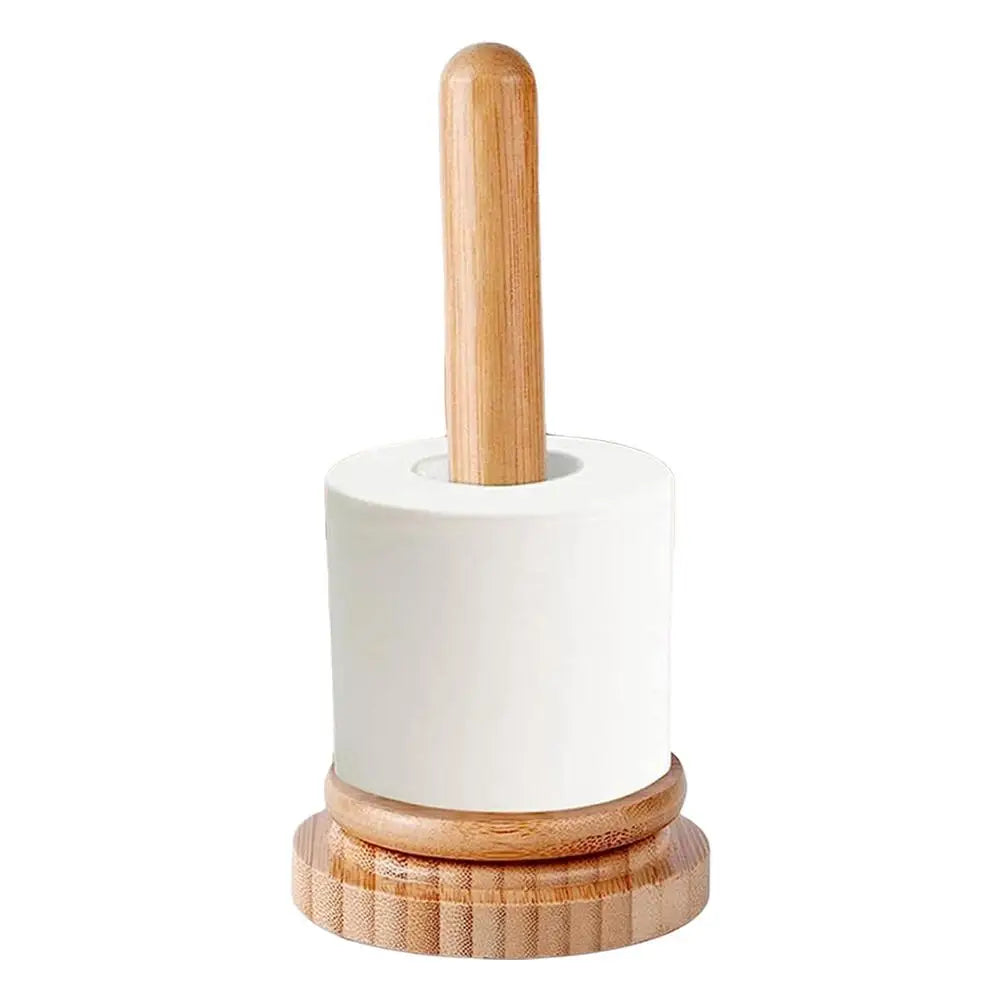 Wooden Yarn Ball Holder – Rotating Manual Yarn Dispenser
