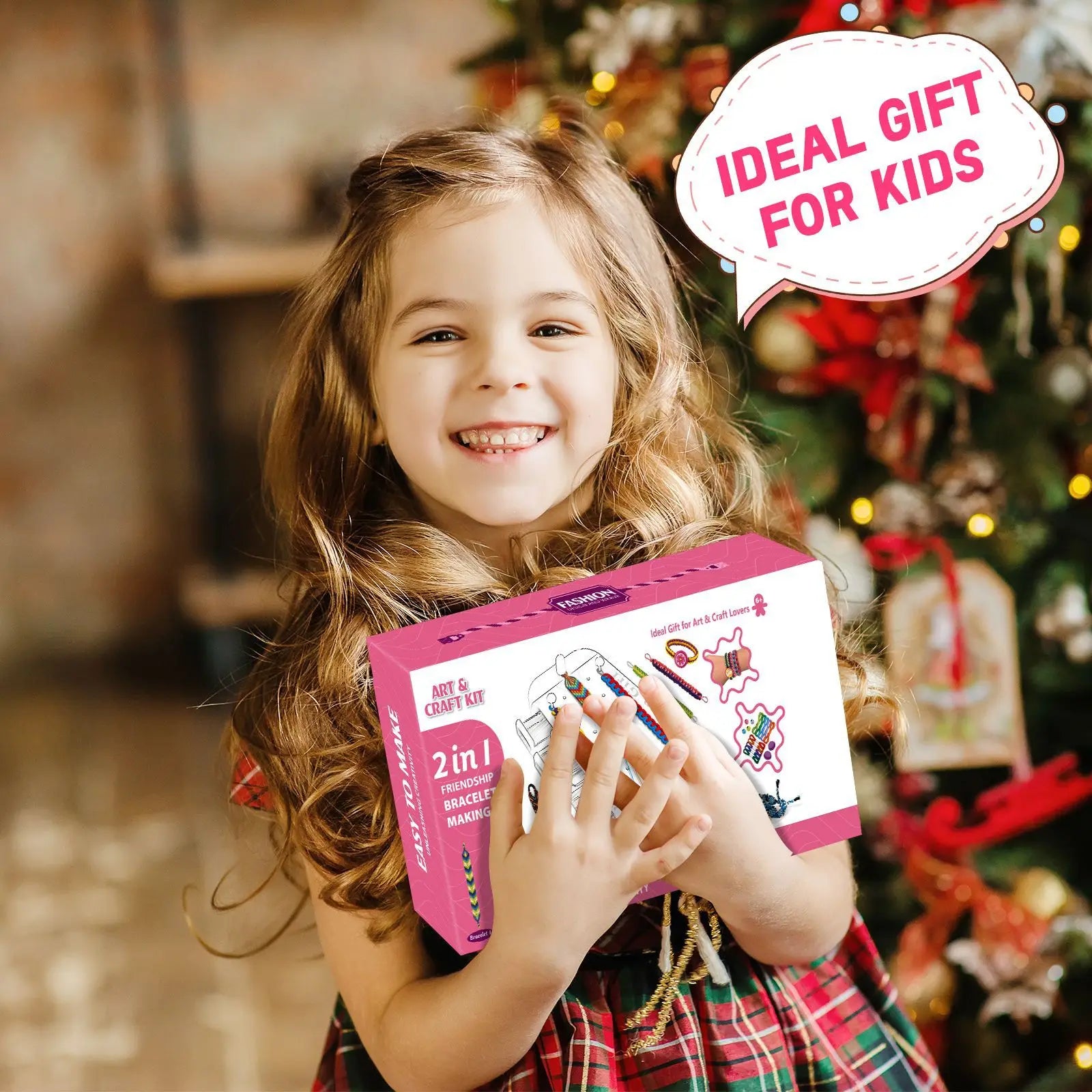 Friendship Bracelet Making Kit – Arts & Crafts Gift Set for Girls