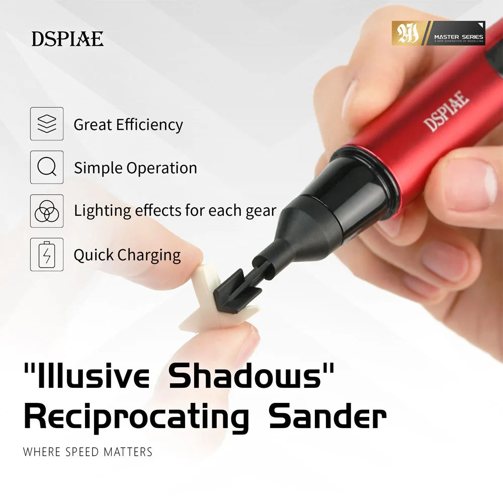 DSPIAE ES-A Electric Reciprocating Sander – USB Rechargeable Model Craft Tool