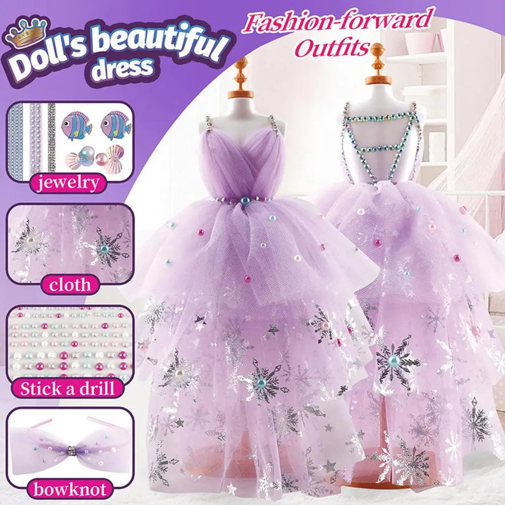 Girls' Dress Making Craft Kit – Fun DIY Fashion Design Set
