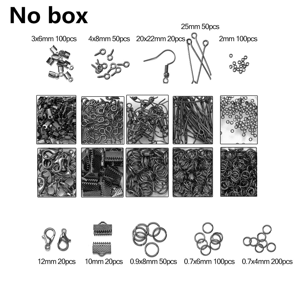 Jewelry Findings & Repair Kit – Alloy Accessories with Tools