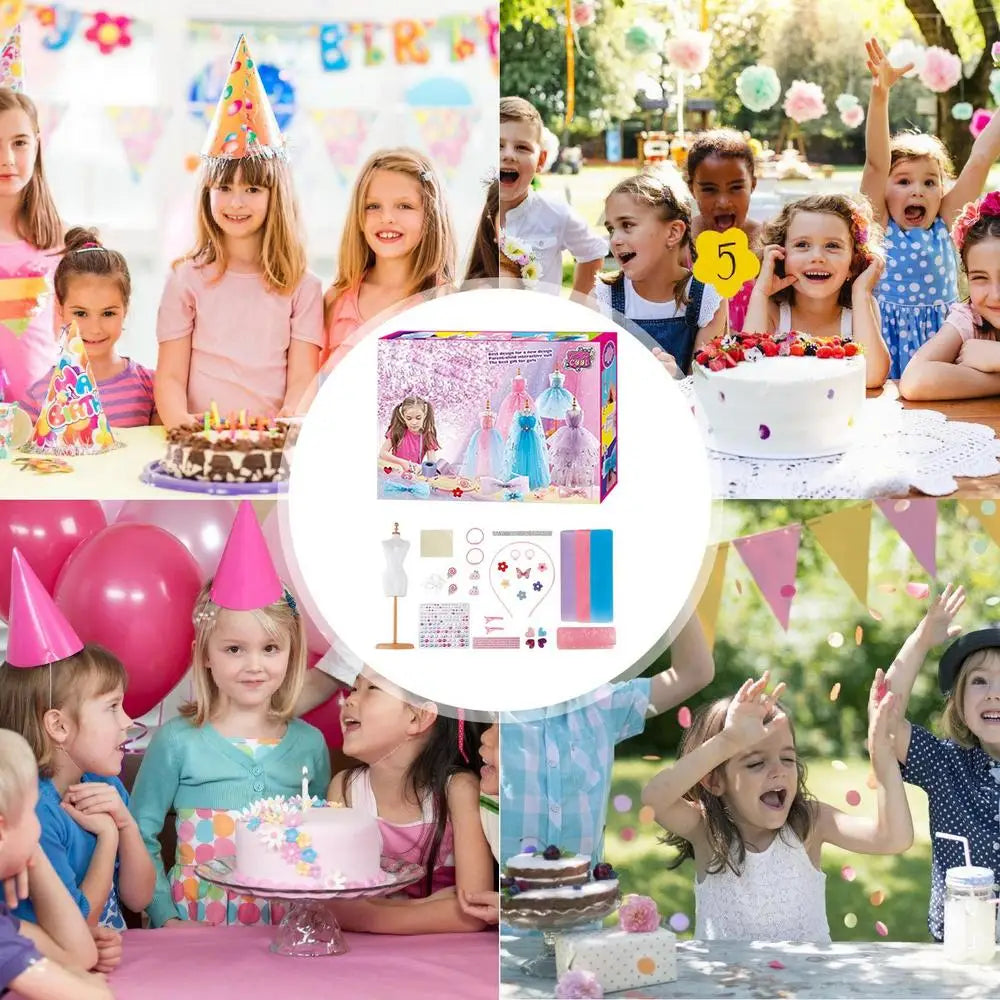 Girls' Dress Making Craft Kit – Fun DIY Fashion Design Set