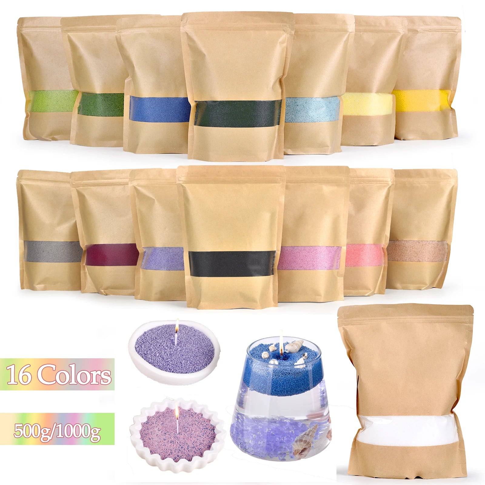 500g–1kg Sand Wax for Candle Making & Crafts – Wholesale