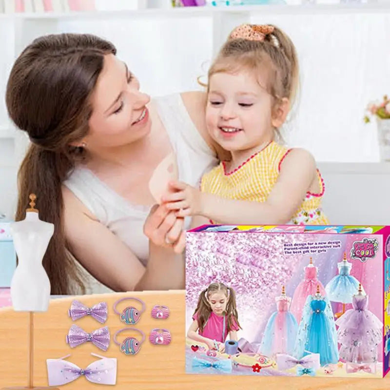 Girls' Dress Making Craft Kit – Fun DIY Fashion Design Set