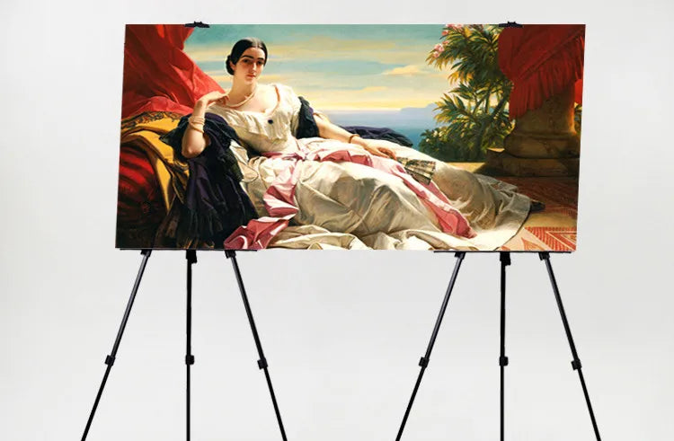 Portable Adjustable Metal Sketch Easel – Foldable Art Stand with Carry Bag