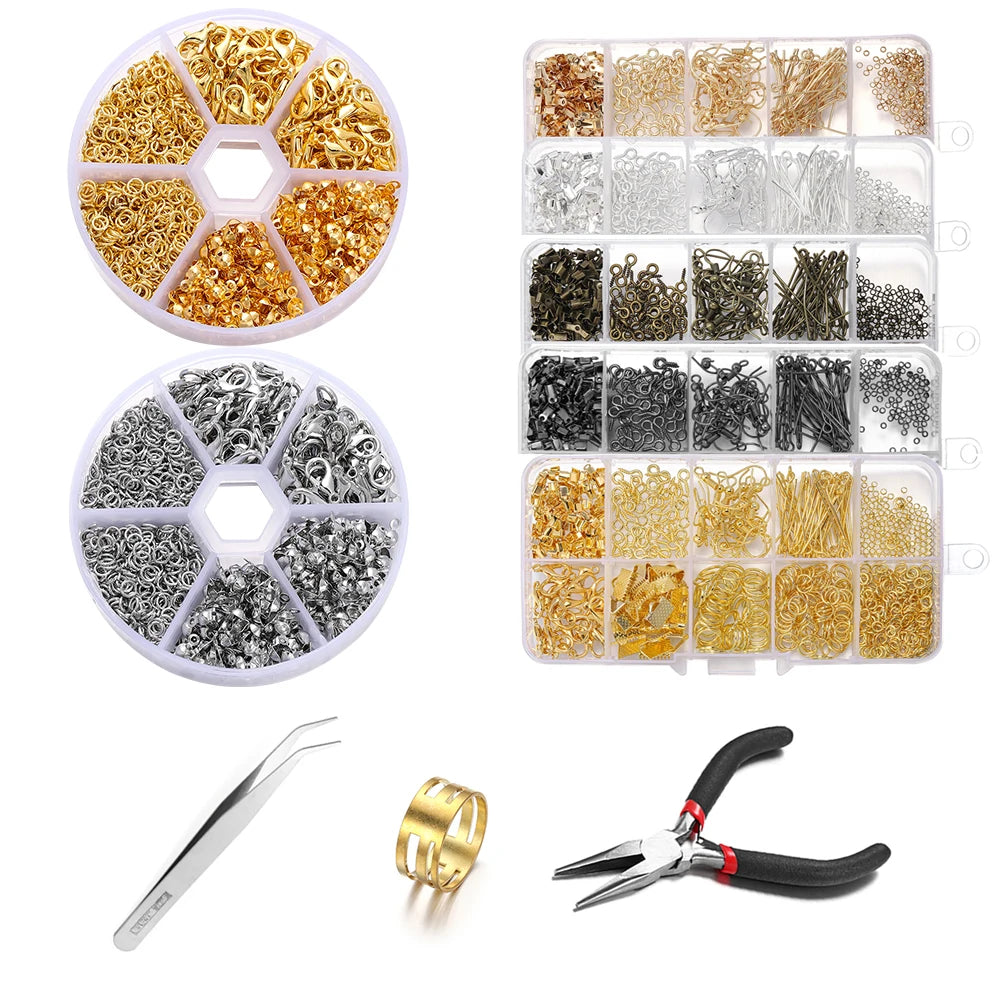 Jewelry Findings & Repair Kit – Alloy Accessories with Tools