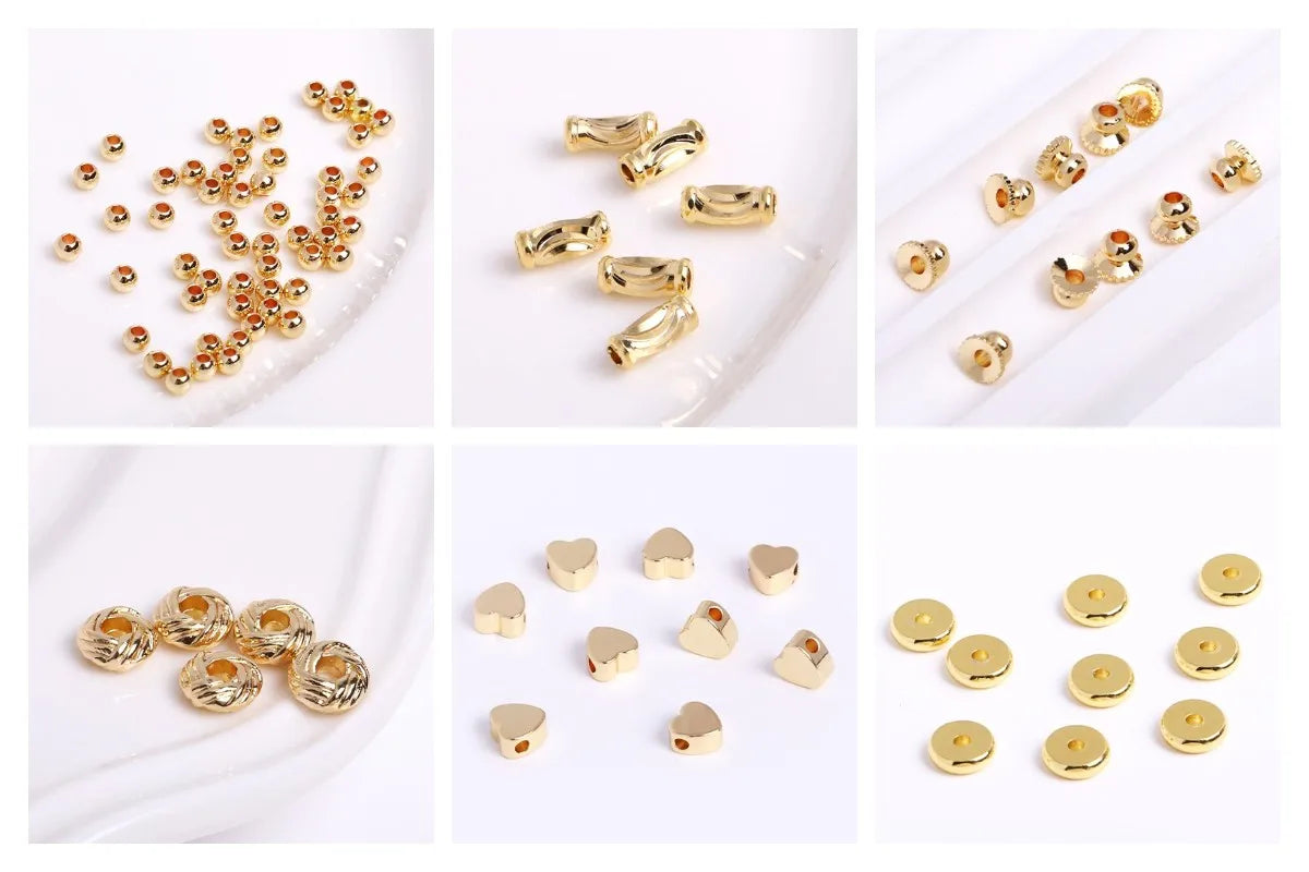 18K Gold Plated Spacer Beads – DIY Jewelry Making Supplies