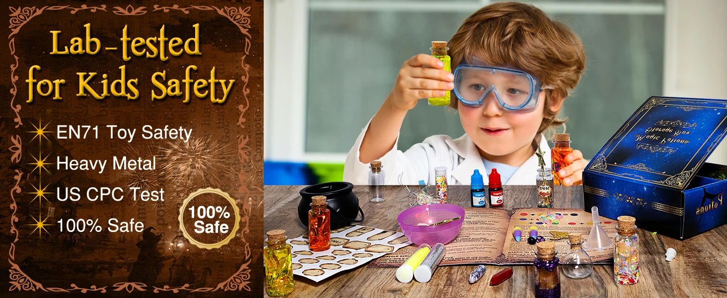 DIY Fairy & Witch Potions Kit – Magical Color-Changing Science Craft for Kids