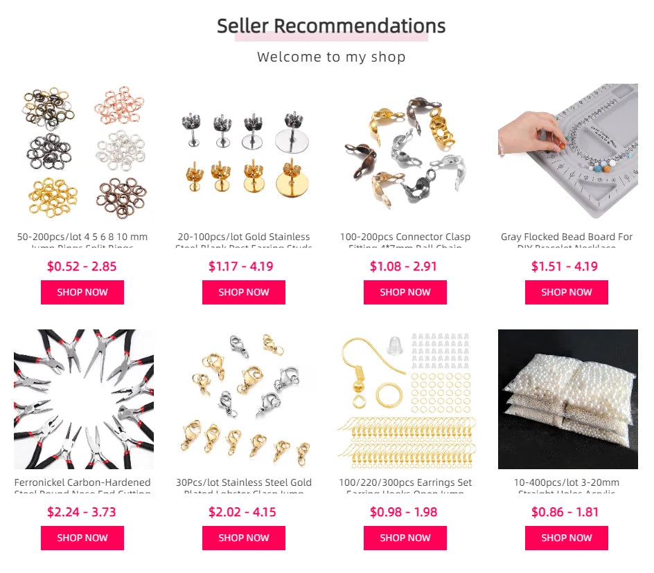 Jewelry Findings & Repair Kit – Alloy Accessories with Tools