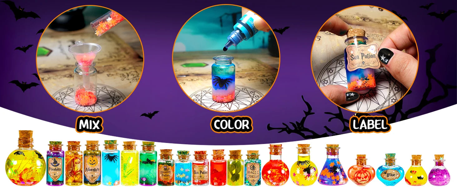 DIY Fairy & Witch Potions Kit – Magical Color-Changing Science Craft for Kids