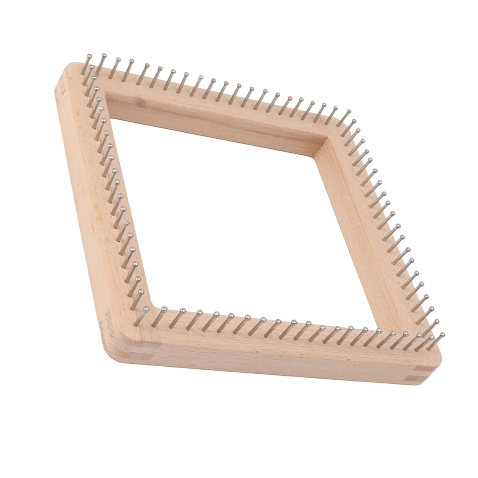 Wooden Knitting Loom with Hooks – Crochet Board for Weaving Projects