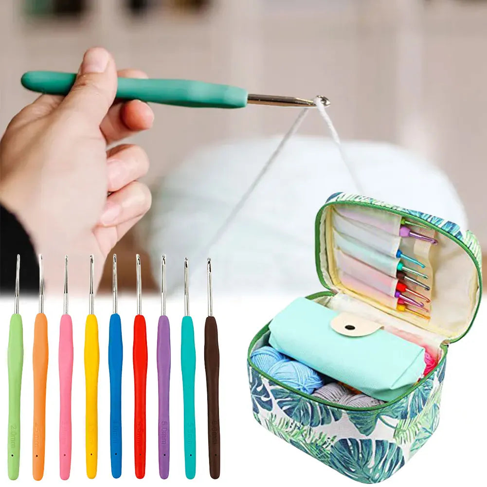 87pcs Crochet Hook Set with Case – Ergonomic Kit for Beginners & Crafters