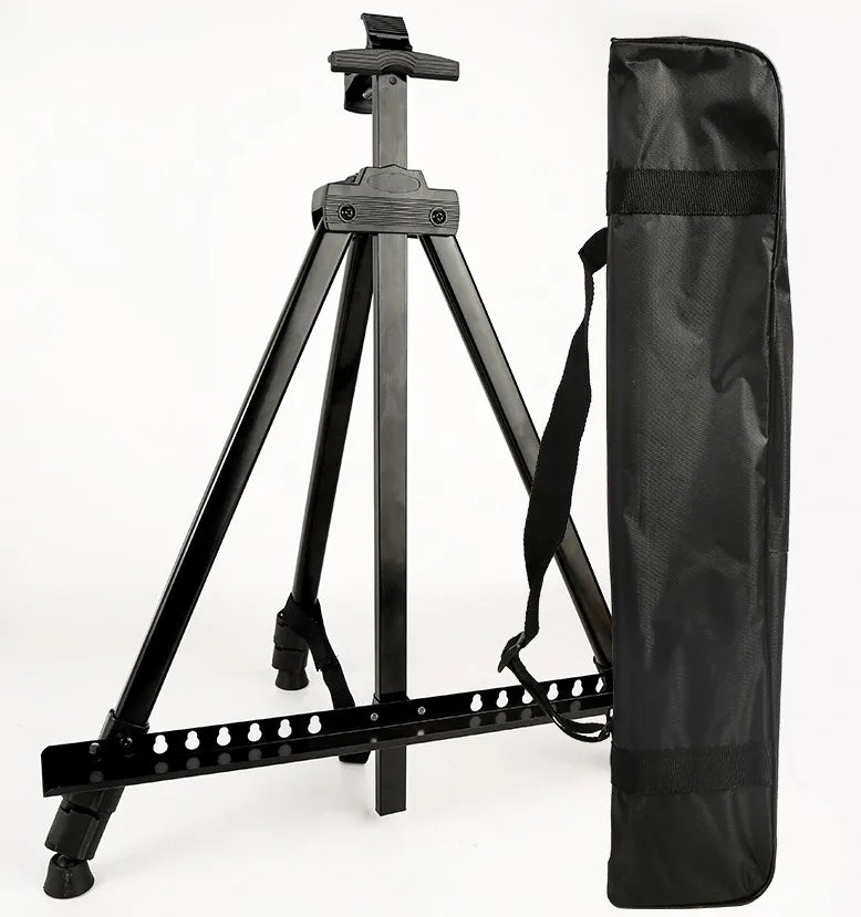 Portable Adjustable Metal Sketch Easel – Foldable Art Stand with Carry Bag