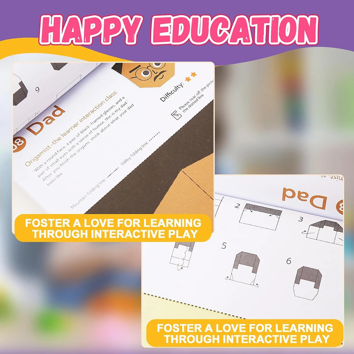 Origami Paper Kit - 96 Sheets with Instruction Booklet