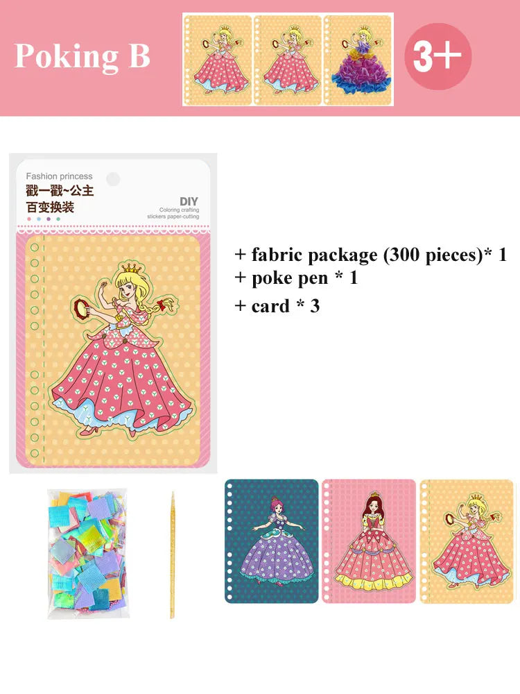 Princess DIY Painting Sticker Craft Kit for Kids