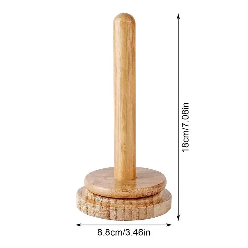 Wooden Yarn Ball Holder – Rotating Manual Yarn Dispenser