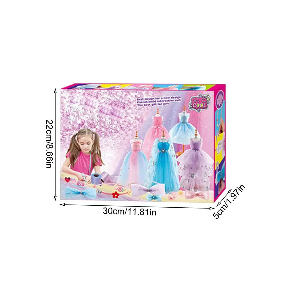 Girls' Dress Making Craft Kit – Fun DIY Fashion Design Set