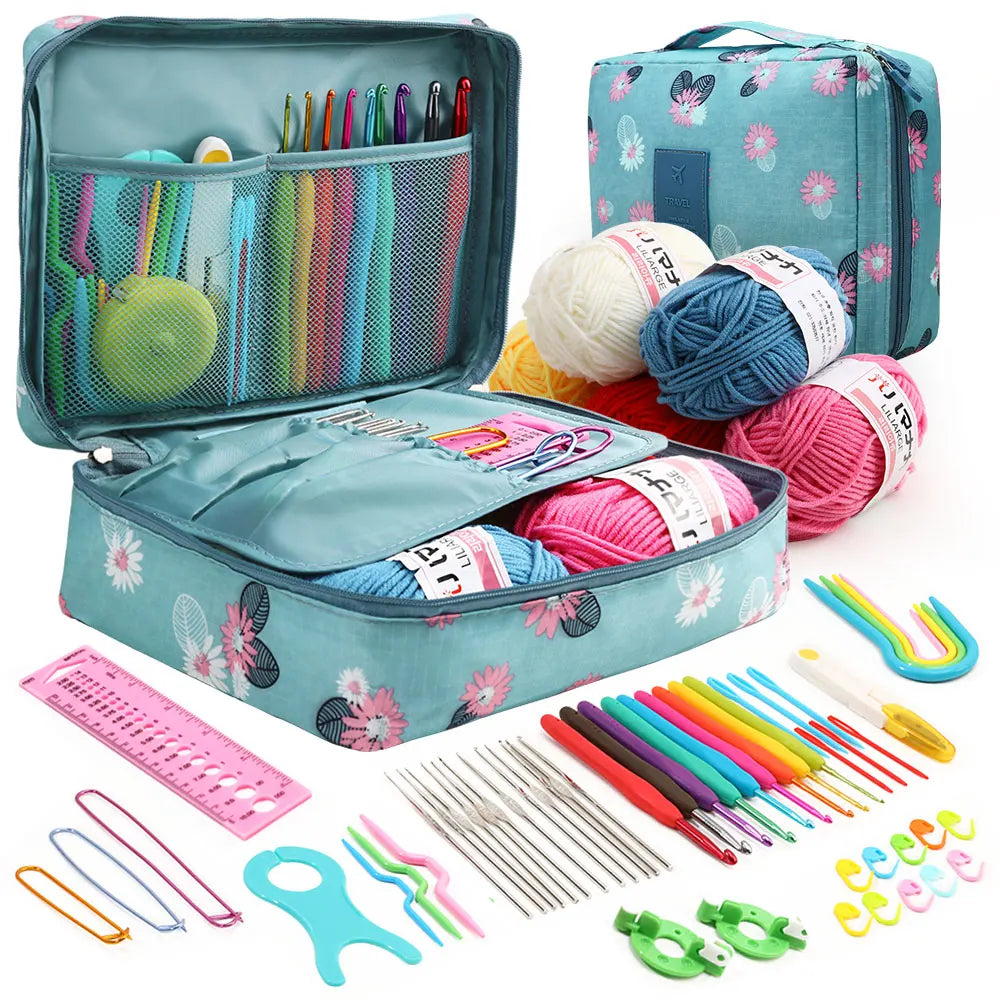 59Pcs Beginner Crochet Kit with Storage Bag