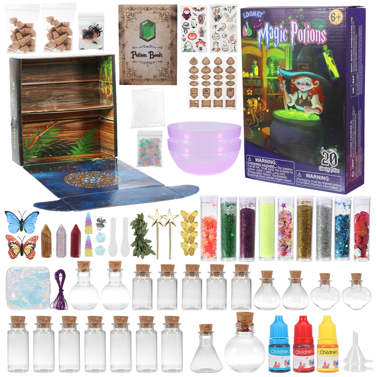 DIY Fairy & Witch Potions Kit – Magical Color-Changing Science Craft for Kids