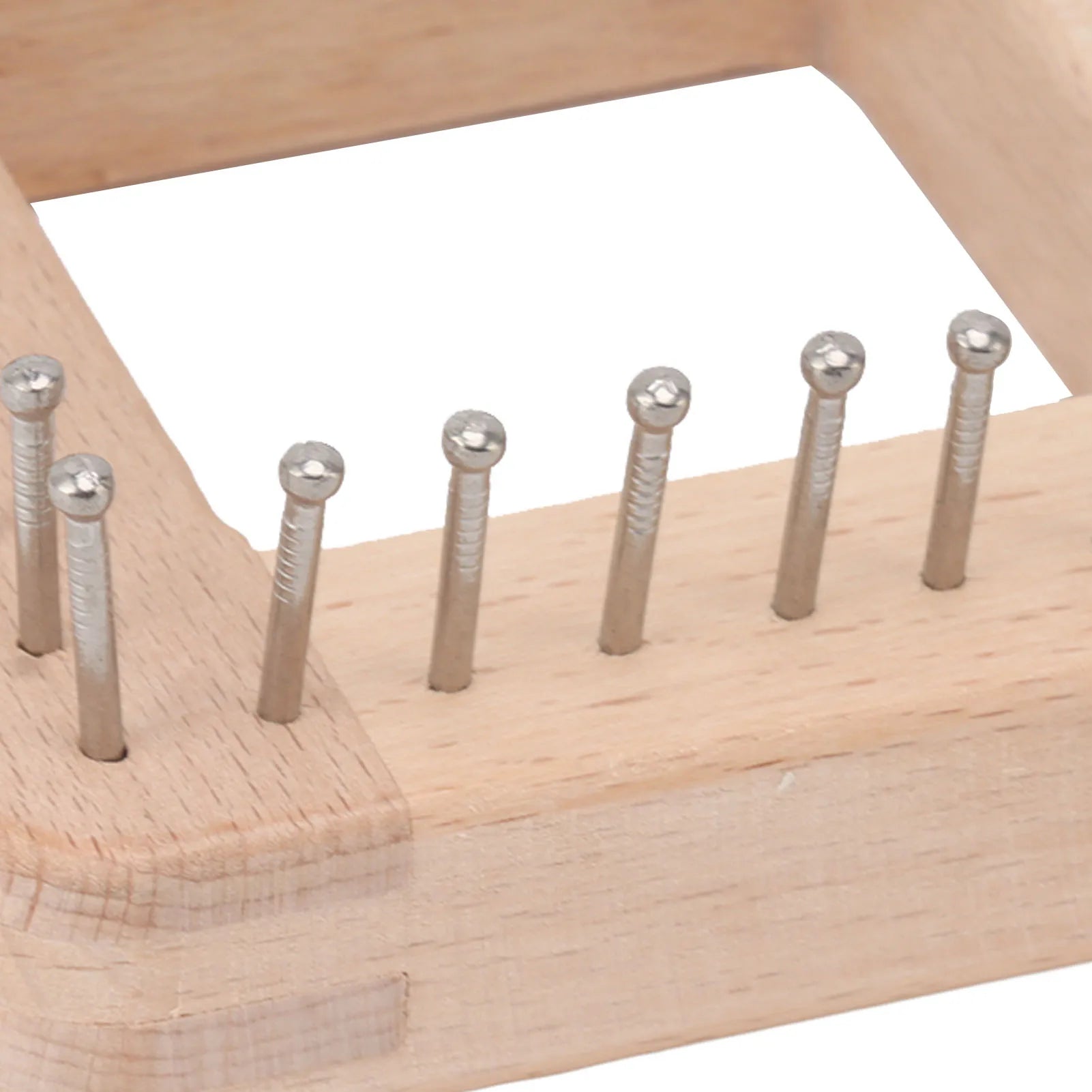 Wooden Knitting Loom with Hooks – Crochet Board for Weaving Projects