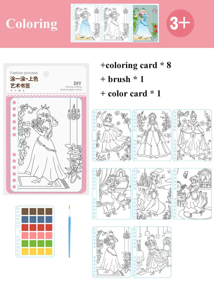Princess DIY Painting Sticker Craft Kit for Kids