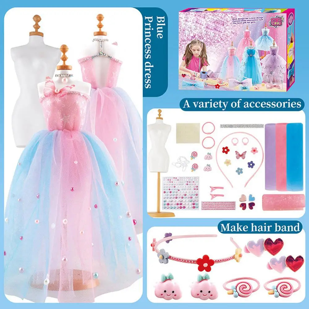 Girls' Dress Making Craft Kit – Fun DIY Fashion Design Set