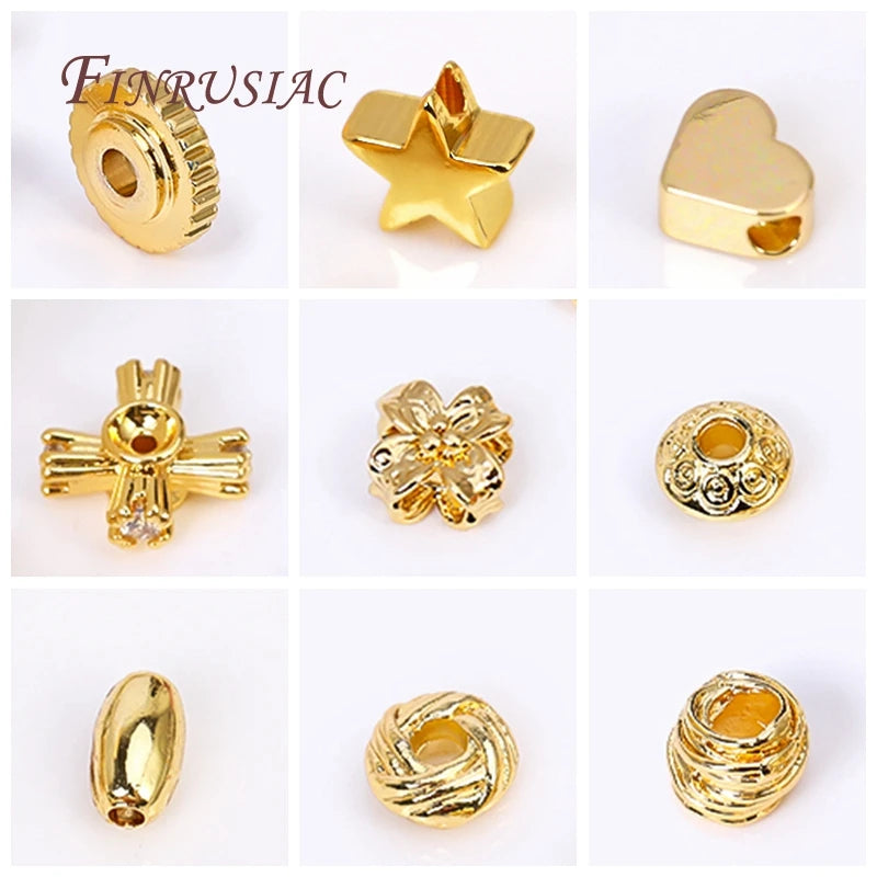 18K Gold Plated Spacer Beads – DIY Jewelry Making Supplies
