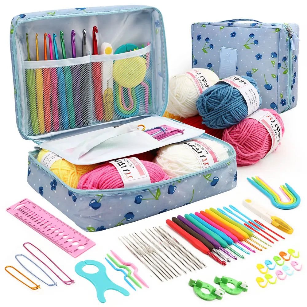59Pcs Beginner Crochet Kit with Storage Bag