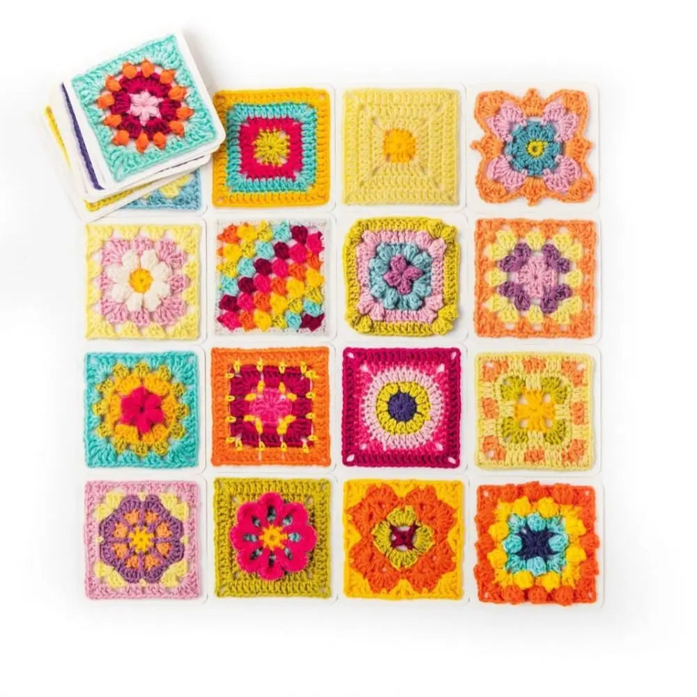 Granny Square Knitting Pattern Card Deck – DIY Mix & Match Set