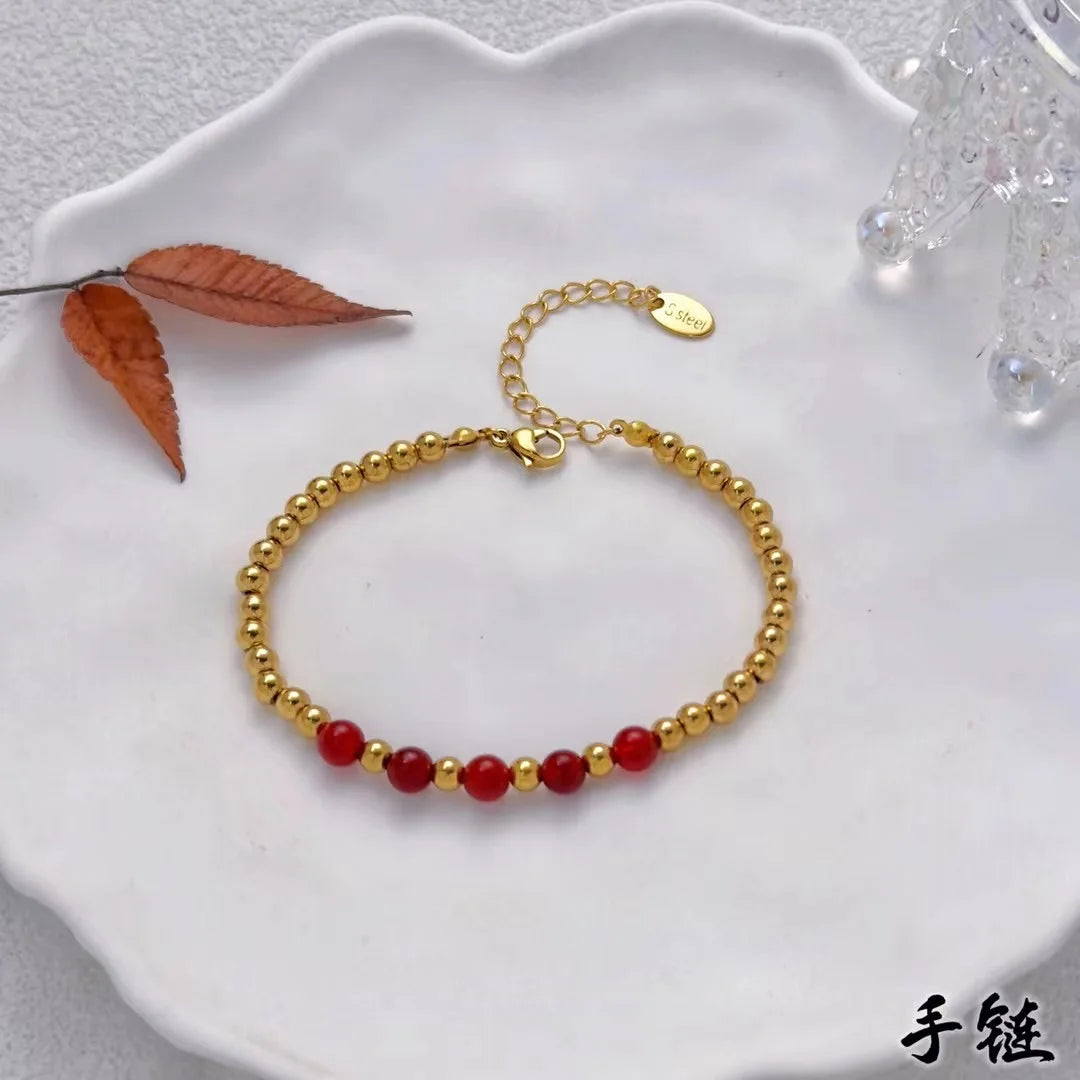 18K Gold Plated Spacer Beads – 2mm–6mm Round Metal Beads for DIY Jewelry