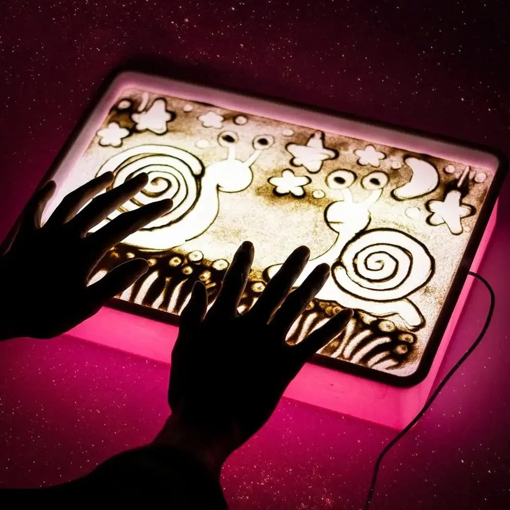 DIY Sand Art Drawing Light Box – LED Tabletop Creativity Toy for Kids