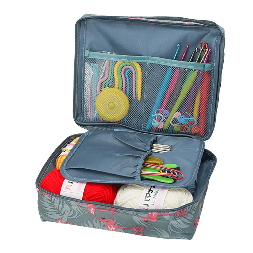 Beginner Crochet Kit – Complete Set with Yarn, Hooks & Accessories