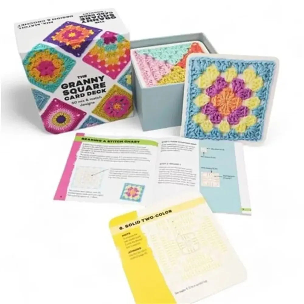 Granny Square Knitting Pattern Card Deck – DIY Mix & Match Set